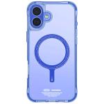 skinarma iPhone 16 (6.1") Saido Mag-Charge Case - Blue Apple MagSafe Compatible - Raised 360 Screen Edges & Camera Lens Guard - Includes Interchangeable Corner Bumper Lanyard Loops