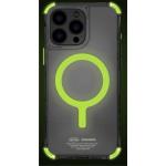 skinarma iPhone 16 Pro (6.3") Saido Mag-Charge Case (NITEGLOW EDITION) - Lime Green Apple MagSafe Compatible - Glow-In-The-Dark Mag-Charge Ring - Raised 360 Screen Edges & Camera Lens Guard - Includes Interchangeable Corner Bumper Lanyard L