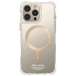skinarma iPhone 16 Pro Max (6.9") Saido Mag-Charge Case (PRIME EDITION) - Champagne Apple MagSafe Compatible - Raised 360 Screen Edges & Camera Lens Guard - Includes Interchangeable Corner Bumper Lanyard Loops