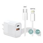 Sansai IPH-0935CL 20W USB-C to Lightning Cable with PD Charger