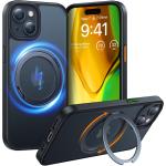 Torras iPhone 15 (6.1") Ostand Pro Case - Black MagSafe Compatible - 360 Spin