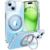 Torras iPhone 15 (6.1") Ostand Pro Case - Clear MagSafe Compatible - 360 Spin Torras iPhone 15 (6.1") Ostand Pro Case - Clear MagSafe Compatible - 360 Spin