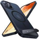 Torras iPhone 15 (6.1") Pstand Case - Black MagSafe Compatible - Built-in Versatile Seamless Stand