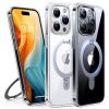 Torras iPhone 15 Pro Max (6.7") Ostand Case - Clear MagSafe Compatible - Horizontal / Vertical & Felexible Ostand Torras iPhone 15 Pro Max (6.7") Ostand Case - Clear MagSafe Compatible - Horizontal / Vertical & Felexible Ostand