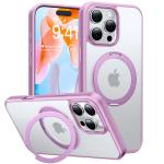 Torras iPhone 16 Pro (6.3") Ostand Pro Case - Pink MagSafe Compatible - 360 Spin