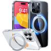 Torras iPhone 16 Pro (6.3") Ostand Pro Case - Clear MagSafe Compatible - 360 Spin Torras iPhone 16 Pro (6.3") Ostand Pro Case - Clear MagSafe Compatible - 360 Spin