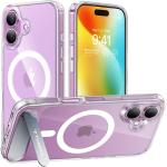 Torras iPhone 16 Plus (6.7") Pstand Case - Clear MagSafe Compatible - Built-in Versatile Seamless Stand