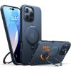 Torras iPhone 16 Pro Max (6.9") Ostand Spin Case - Black All in One: Magnetic / Stand / Ring Holder - 360 Spin Torras iPhone 16 Pro Max (6.9") Ostand Spin Case - Black All in One: Magnetic / Stand / Ring Holder - 360 Spin