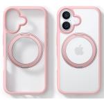 Torras iPhone 16 (6.1") Ostand R Fusion Spin Case - Pink All in One: Magnetic / Stand / Ring Holder - 360 Spin