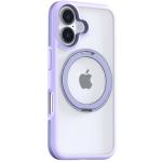 Torras iPhone 16 (6.1") Ostand R Fusion Spin Case - Light Purple All in One: Magnetic / Stand / Ring Holder - 360 Spin