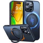 Torras iPhone 16 Pro Max (6.9") Ostand Pro Case - Black MagSafe Compatible - 360 Spin, Camera Button Protection