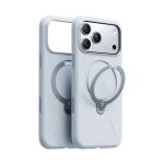 Torras iPhone 17 Pro Max (6.9") 2025 Ostand Spin Softune Case - Baby Blue , Full Camera Control Button Coverage, Soft Liquid Silicone Cozy Grip, MagSafe Compatible, 360 Spin Kickstand