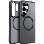 Torras Galaxy S26 Ultra Guardian Magnetic Case - Black - Magnetic Wireless Compatible - Camera Protection - Matte Translucent Back - Military Grade Drop Protection