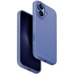 Uniq iPhone 16 (6.1") Lino Hue Case - Pearl Blue Magsafe Compatible - Two Interchangeable Raised Bezels Included for Extra Camera Llens Protection
