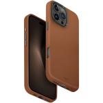 Uniq iPhone 16 Pro Max (6.9") Lyden Vegan Leather Case - Caramel MagSafe Compatible - Premium Vegan Leather - Aluminium Camera Lens Bezel and Side Buttons