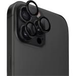Uniq iPhone 16 Pro / 16 Pro Max Aluminium Camera Lens Protector - Black Ultra-Slim Fit - HD Clarity - Scratch-Resistant - Anti-Fingerprint - Bubble-Free Installation