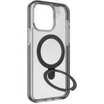 ZAGG iPhone 15 Pro (6.1") Santa Cruz Snap Case with Ring Stand - Clear / Black Magsafe Compatible