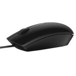 Dell MS116 Wired Mouse - Black Optical Sensor - USB Wired Cable - 1000 DPI - Computer - Scroll Wheel optical LED tracking - Plug-and-play