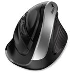 Genius Ergo 8250S Ergonomic Wireless Silent Vertical Mouse - Silver Grey + Black
