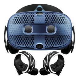 HTC VIVE Cosmos Virtual Reality Kit (Includes Headset, Left & Right Wireless Controllers) - 2880 x 1700 Total Resolution, 90Hz Refresh Rate