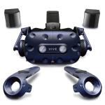HTC VIVE Pro Virtual Reality Kit With Wireless Adapter , VIVE Pro HMD, 2 X Base Station 2.0, 2 X Controllers. with Hi-Res And 3D spatial audio