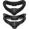 Kiwi Design For META Oculus Quest 2 Upgraded Fitness Facial Interface Black Colour Face Cushion Foam Pad Replacement 2 Piece, with Customized Glasses Spacer and Lens Protector, Largest Air-Circulation Vents Kiwi Design For META Oculus Quest 2 Upgraded Fitness Facial Interface Black Colour Face Cushion Foam Pad Replacement 2 Piece, with Customized Glasses Spacer and Lens Protector, Largest Air-Circulation Vents