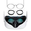 Kiwi Design For META Oculus Quest 2 Anti-Scratch Lens Protector / Glasses Spacer Black Colour Integrated Design, 5.5MM Silicone Layer, Stable and Firm, Easy to Install or Detach, Improve Your VR Experience, Enhanced Support Kiwi Design For META Oculus Quest 2 Anti-Scratch Lens Protector / Glasses Spacer Black Colour Integrated Design, 5.5MM Silicone Layer, Stable and Firm, Easy to Install or Detach, Improve Your VR Experience, Enhanced Support