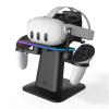 Kiwi Design For META Oculus Quest 2/3/3S/Pro Magnetic Charging VR Stand Black Colour Compatible with Quest 2 / Quest 3 / Quest Pro Kiwi Design For META Oculus Quest 2/3/3S/Pro Magnetic Charging VR Stand Black Colour Compatible with Quest 2 / Quest 3 / Quest Pro