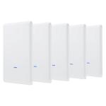 Ubiquiti UniFi UAP-AC-M-PRO-5 Dual-band AC1750 (450+1300Mbps) Outdoor Wi-Fi Access Point, 5 Units Pack, (No PoE adapter included)