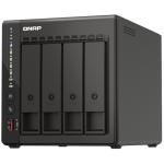 QNAP TS-453E-8G Work Group/ SOHO/ Home 4-Bay NAS Server Intel Quad Core Celeon Upto 2.6GHz 8GB DDR4 Ram, Hot-Swappable, 2x 2.5GbE LAN, 2x M.2 2280 PCIe Slots, 2x USB3.2 , 2X USB 2.0, 2 x HDMI, 2 Years Warranty, Come with 8 Camera License