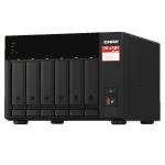 QNAP TS-673A-8G Business High End 6-Bay NAS Server, AMD Ryzen V1500B 4C/8T 2.2GHz, 8GB RAM (64GB Max), 2x M.2, 2x 2.5GbE LAN, 2x PCIe Expansion Slot, 2x USB3.2 Gen2, 1x USB Type-C, 3 Years Warranty, Come with 8 Camera License