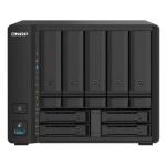 QNAP TS-932PX-4G Business 9-Bay (5x 3.5"+ 4x 2.5") Desktop NAS Server, Quad Core 1.7GHz, 4GB DDR4 (16GB Max), 2x 2.5 GbE, 2x 10 GbE SFP+, 3x USB, 2 Years Warranty,  Come with 8 Camera Linceses