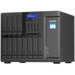 QNAP TS-1655-8G Business 16-Bay (12x 3.5" + 4x 2.5") Desktop NAS Server, Intel 8 Core 2.8 GHz, 8 GB DDR4 (128GB Max), 2x M.2, 2x 2.5 GbE, 3x PCIe, 4x USB, 3 Years Warranty, Come with 2 Camera Licenses