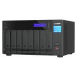 QNAP TVS-h874T-i7-32G Business Thunderbolt 8-Bay Desktop NAS Server, Intel i7 12 Core / 20 Threads, 32GB DDR4 (64GB Max), 2x Thunderbolt 4, 2x M.2, 2x 2.5 GbE, 1x PCIe, 2x USB, 1x Type-C, 1x HDMI, 3 Years Warranty, 8 Camera Licenses
