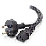 Alogic MF-3PC13-02RBLK AUS 3-Pin to IEC C13 Cable - 2m Retail Box Packaging - AS Compliant