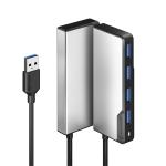 Alogic Fusion SWIFT USB-A 4-in-1 Hub - Space Grey OUTPUT USB-A x 4