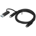 Lenovo 4X90U90618 USB-C to USB-A Cable - 1m Hybrid