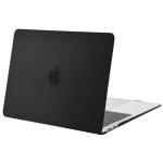 Apple 13" MacBook Air (2018-2022) Matte Rubberized Hard Shell Case Cover - Matte Black, For Models: A2337 M1 A2179 A1932