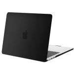 Matte Rubberized Hard Shell Case Cover for 15" MacBook Air (2023-2024) - Matte Black for Models: A3241/A3114/A2941
