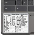 Chromebook OS Laptop Reference Keyboard Shortcut Sticker - White, No-Residue Adhesive, for Any Chromebook Laptop (1 PCS)