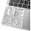 Mac OS Laptop Reference Keyboard Shortcut Sticker - White, No-Residue Adhesive, for 13-16-inch MacBook Air and Pro M1/M2 (1 PCS) Mac OS Laptop Reference Keyboard Shortcut Sticker - White, No-Residue Adhesive, for 13-16-inch MacBook Air and Pro M1/M2 (1 PCS)