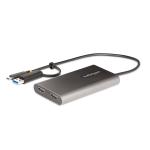StarTech.com 109B-USBC-HDMI USB-C to Dual-HDMI Adapter 4K 60Hz PD
