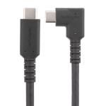 StarTech.com RUSB315CC2MBR USB 3.1 Gen 2 - 10Gbps - 60W USB-C Cable - 2m - Black Rugged - Right Angle - USB-C Cable - 6ft - USB 3.1 Gen 2 - 10Gbps - 60W