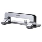 UGREEN LP258-20471 Vertical Laptop Stand - Silver, Space Saving Upright Storage, Compatible with 12-26mm thickness Apple MacBook / Laptops