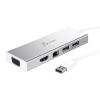 J5create USB 3.1 Dual Display Mini Docking Station, 1x HDMI, 1x VGA, 1x Gigabit Ethernet, 2x USB 3.0 J5create USB 3.1 Dual Display Mini Docking Station, 1x HDMI, 1x VGA, 1x Gigabit Ethernet, 2x USB 3.0