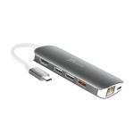 J5create USB-C 4K HDMI Power Delivery 3.0 Multi Adapter Mini Docking Station, 1x 4K HDMI, 1x FullHD VGA, 1x Gigabit Ethernet, 3x USB3.0 With 1x BC1.2 Full Power USB Charging Port, 1x SD/Micro SD Card Reader