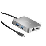 J5create USB-C 4K Display 10Gbps Power Delivery Mini Dock, 1x 4K HDMI, 1x Ethernet, 2x USB-A, 1x 86W PD