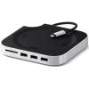 SATECHI SATECHI Mac Mini M4 Stand & Hub with SSD Enclosure (Silver) SATECHI SATECHI Mac Mini M4 Stand & Hub with SSD Enclosure (Silver)