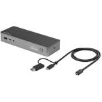StarTech USB-C & USB 3.0 Dual 4K Docking Station, with 60W Power Delivery, DP x2, HDMI x2, USB-C x2, USB 3.1 x3, RJ45 x1, support Apple Intel & M1 / ChromeOS / Microsoft Windows, 3yr warranty