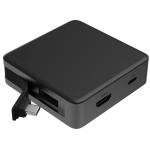 ZAGG Usb-C ACC Pro Hub USB-C PD, USB-C, USB-A, and HDMI Expand your laptop into a full workstation. With the 4-Port Hub, you can turn that one USB-C port on your device into four ports: USB-C PD, USB-C, USB-A, and HDMI.